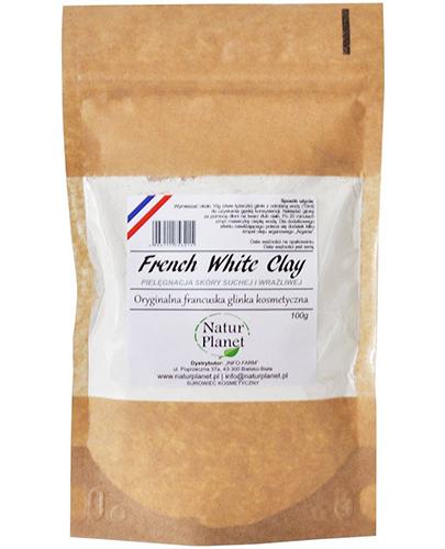 NATUR PLANET Oryginalna francuska glinka kosmetyczna, biała - 100 g zdjęcie