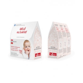 Emolium Dermo Zestaw wyprawkowy Emulsja do kąpieli 400 ml + Emulsja do ciała 400 ml + Krem 75 ml