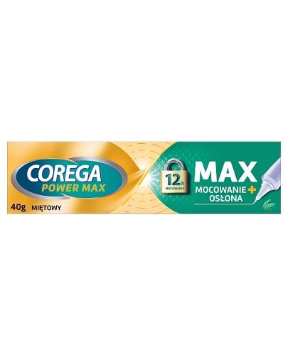 Corega Max Mocowanie + Osłona Miętowy krem do protez zębowych, 40g zdjęcie