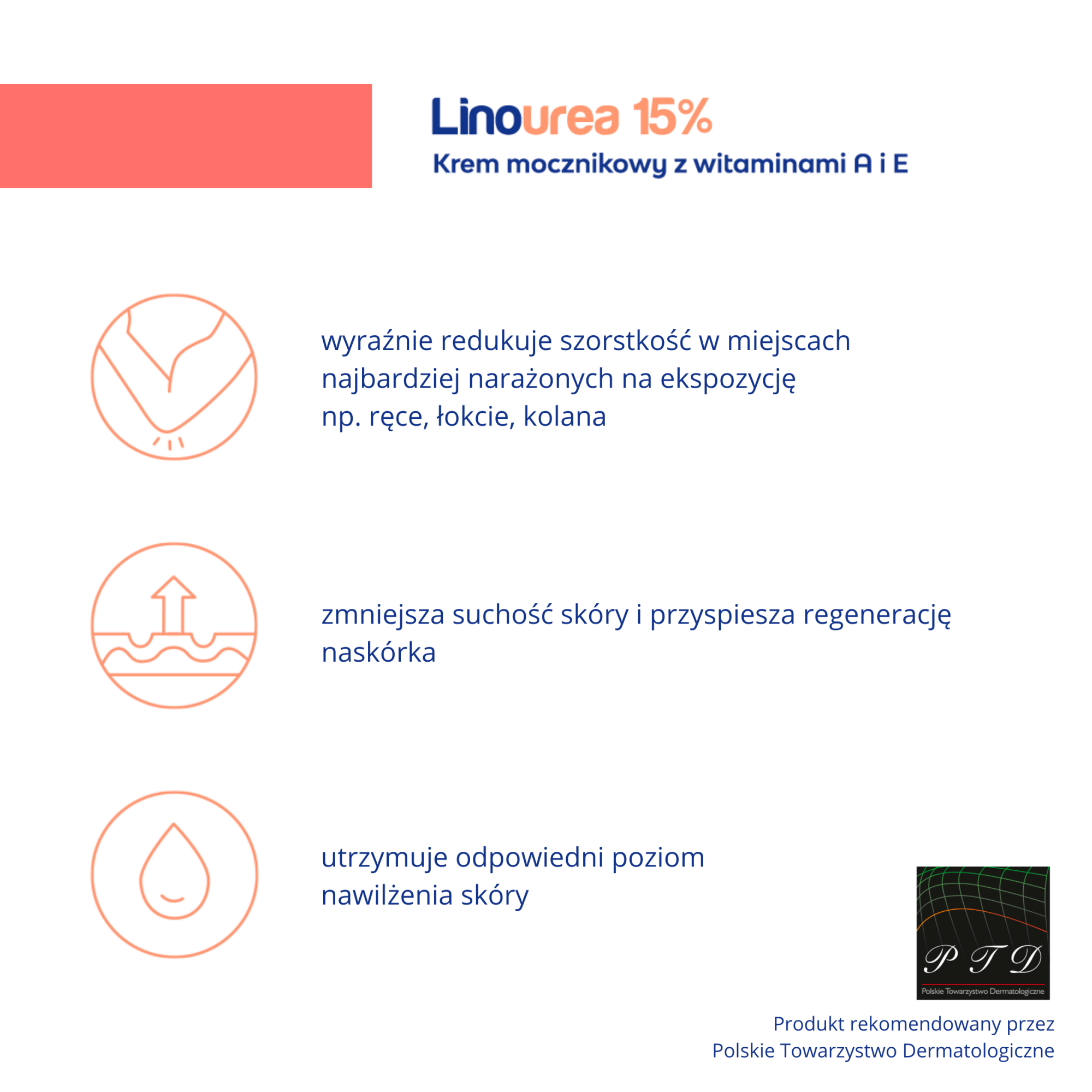 LINOUREA 15% A+E Krem mocznikowy - 50 g