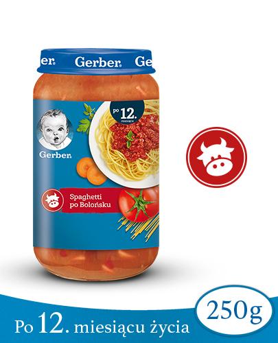 GERBER JUNIOR Obiadek spaghetti po bolońsku po 12 miesiącu - 250 g zdjęcie