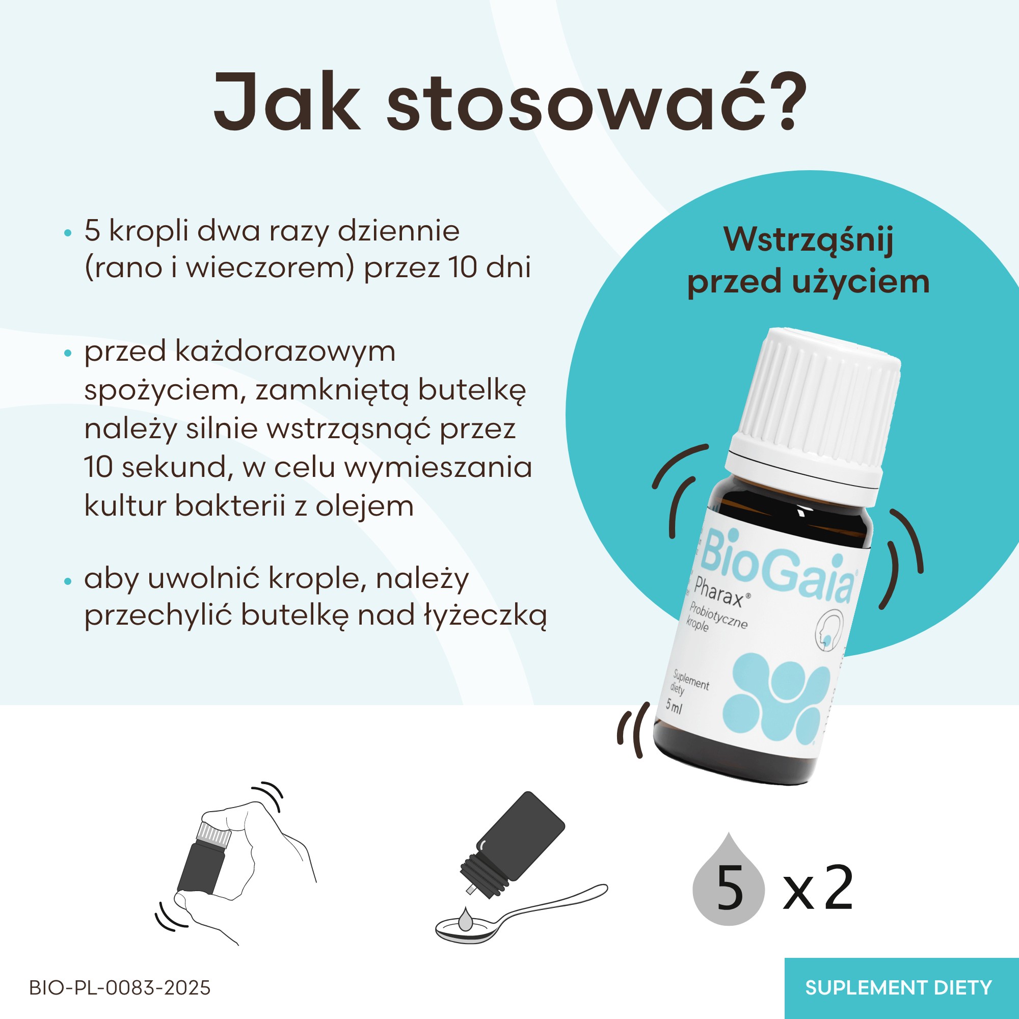 Biogaia Pharax, krople, 5 ml