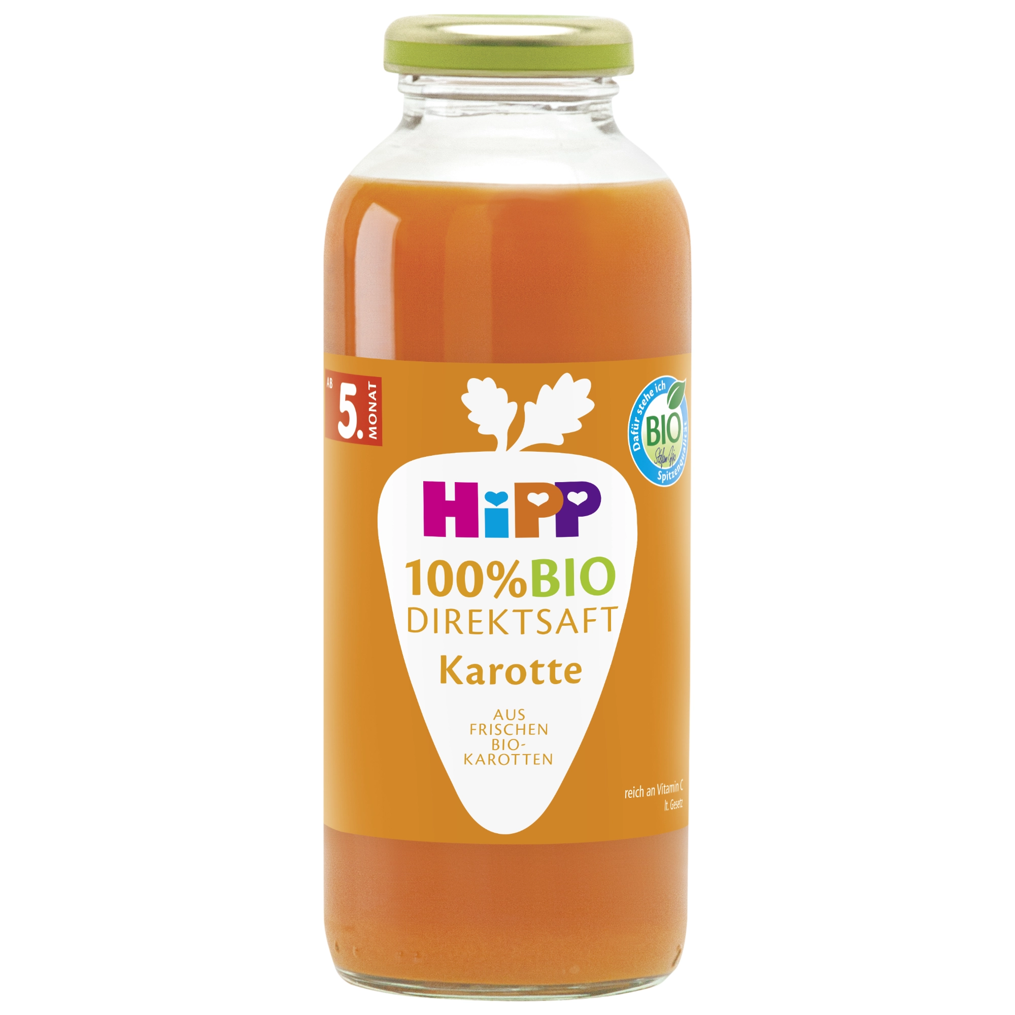 Hipp Bio Sok Soczysta Marchew bezpośrednio wyciskany po 4. miesiącu, 330 ml zdjęcie