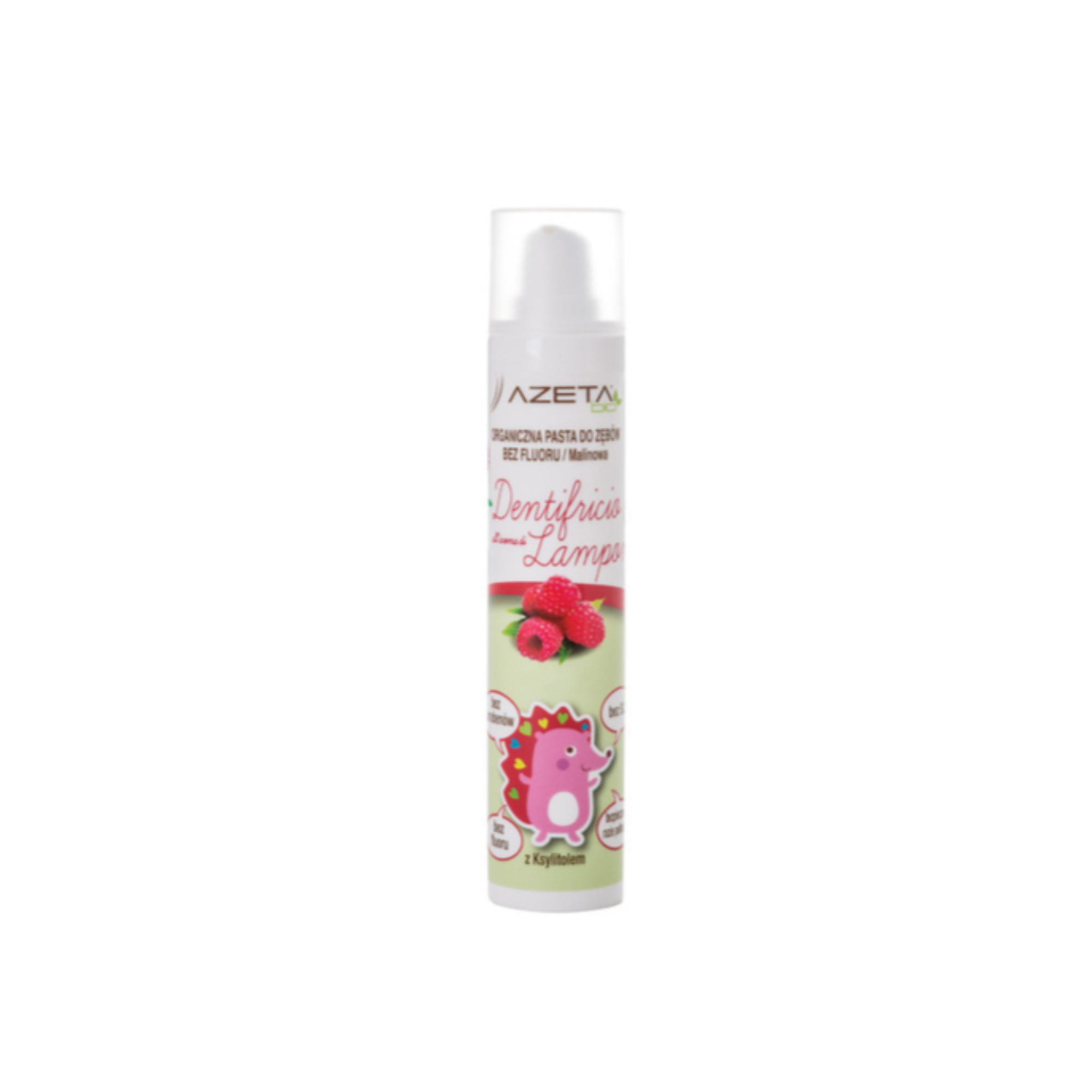 Azeta Bio organiczna pasta do zębów dla dzieci bez fluoru malinowa 50 ml zdjęcie