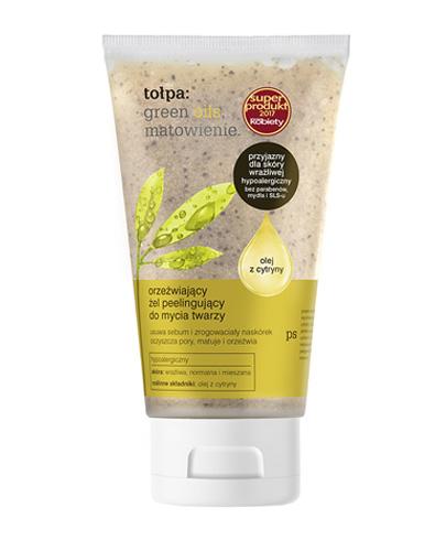 Tołpa Green Oils Matowienie żel peelingujący z cytryny do mycia twarzy 150 ml zdjęcie