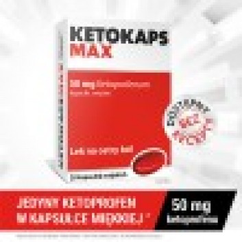 Ketokaps Max, 50 mg, kapsułki miękkie, 20 sztuk