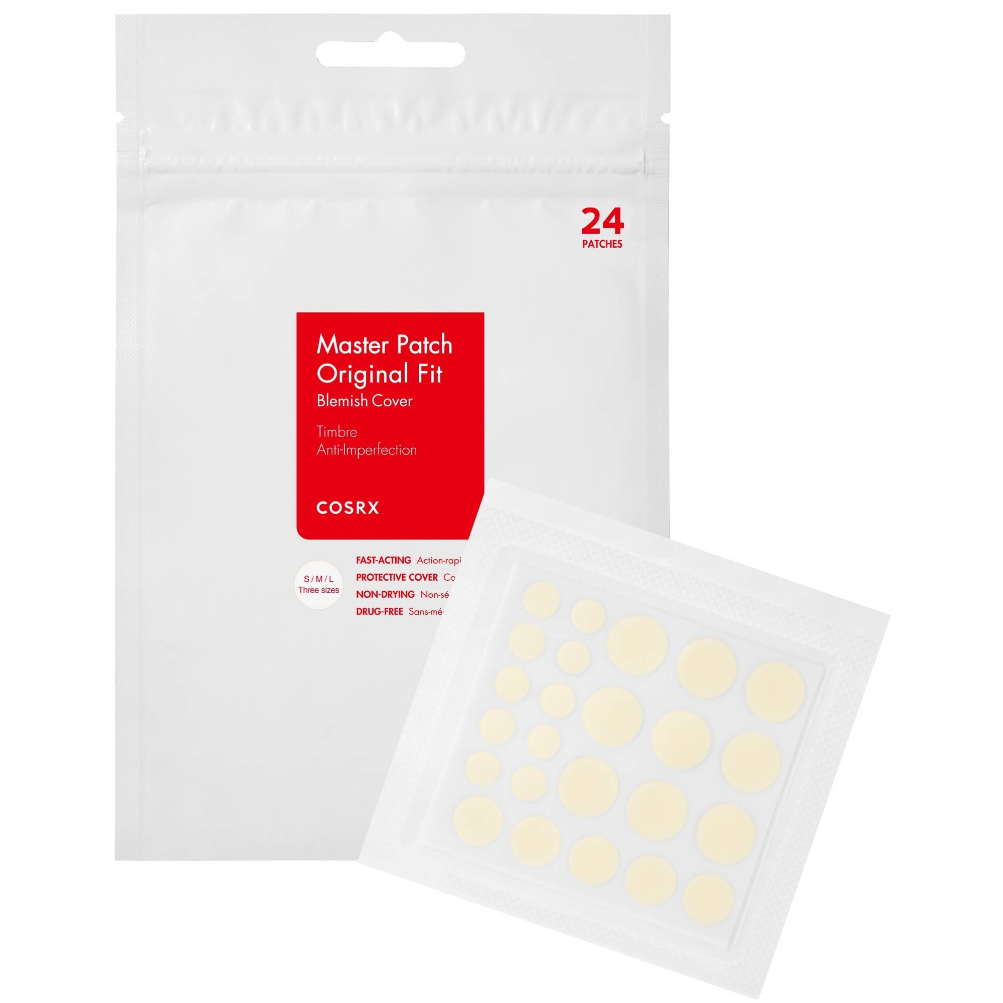 Cosrx Master Patch Original Fit, Plastry na wypryski, 24 sztuki