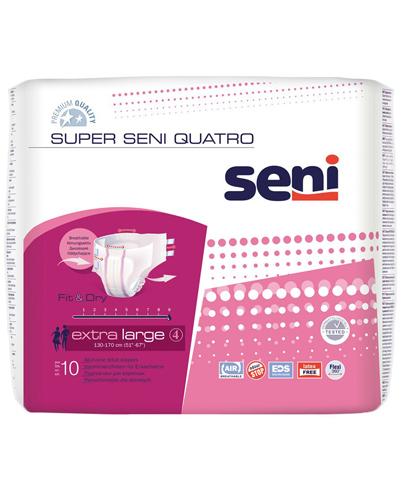 Super Seni Quatro Extra Large 4 Pieluchomajtki dla dorosłych - 10 szt. - cena, opinie, właściwości  zdjęcie