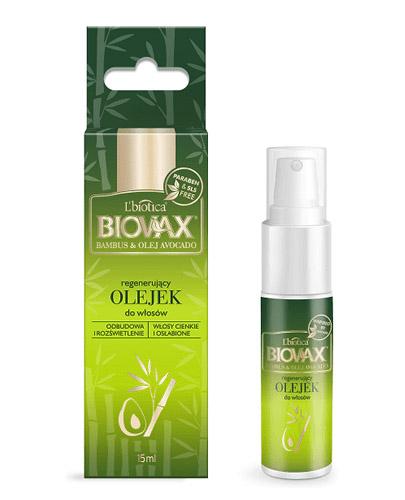 BIOVAX BAMBUS & OLEJ AVOCADO Regenerujący olejek do włosów, 15 ml  zdjęcie