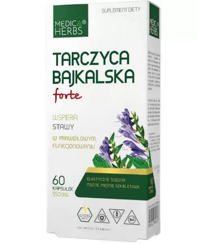 Medica Herbs Tarczyca Bajkalska Forte 60 kapsułek zdjęcie