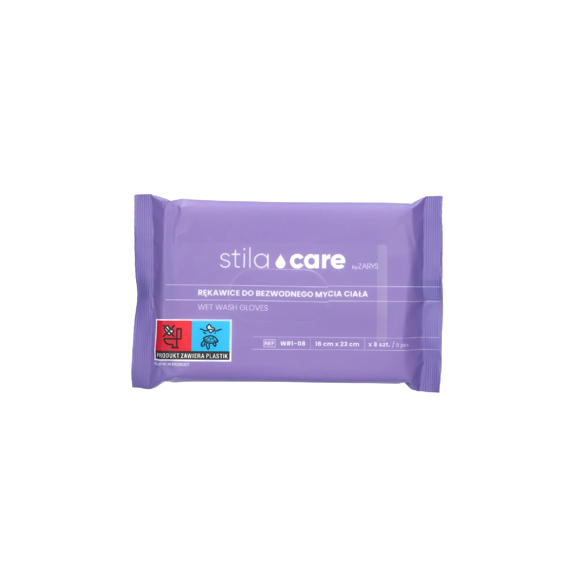 Stila Care Rękawice do bezwodnego mycia ciała, 8 sztuk