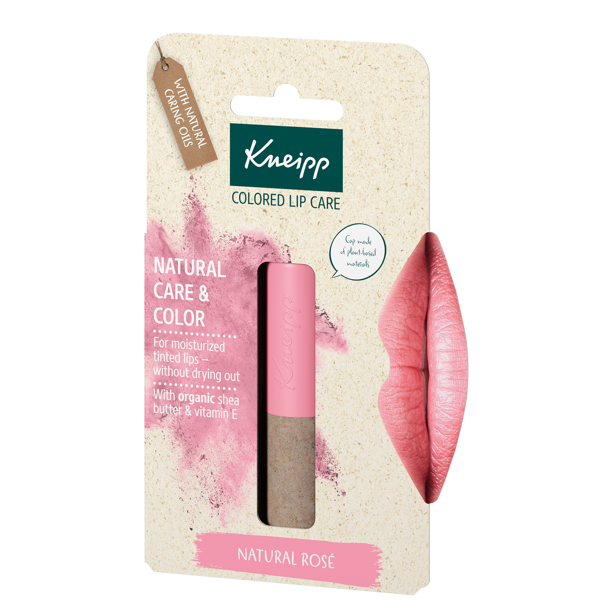 Kneipp Koloryzujący balsam do ust Natural Rose, 3,5 g