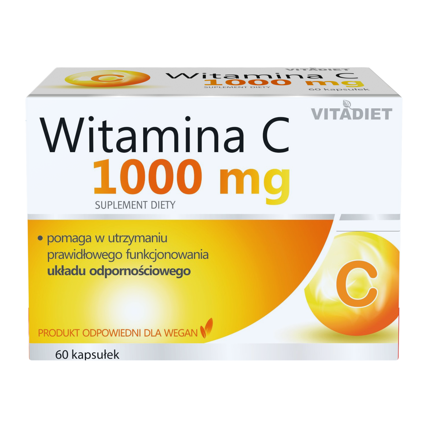 Vitadiet, Witamina C 1000 mg, kapsułki, 60  sztuk zdjęcie
