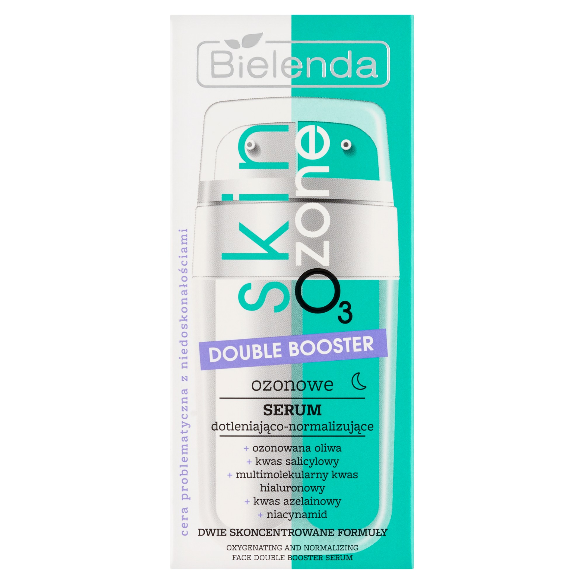 Bielenda Skin O3 Zone, Double booster Ozonowe serum dotleniająco-normalizujące, 2 x 7,5 ml zdjęcie