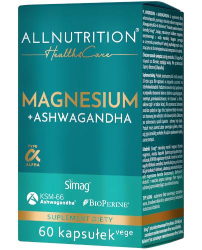 Allnutrition Health & Care Magnesium + Ashwagandha, 60 kapsułek zdjęcie