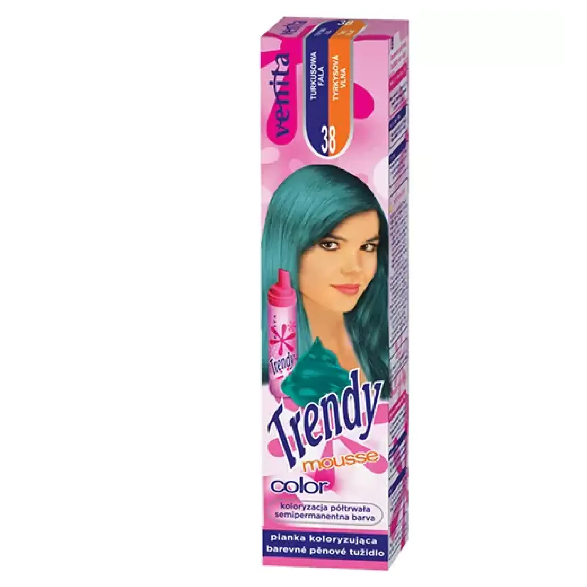 Venita Trendy color pianka koloryzująca 38 turkusowa fala 75 ml zdjęcie