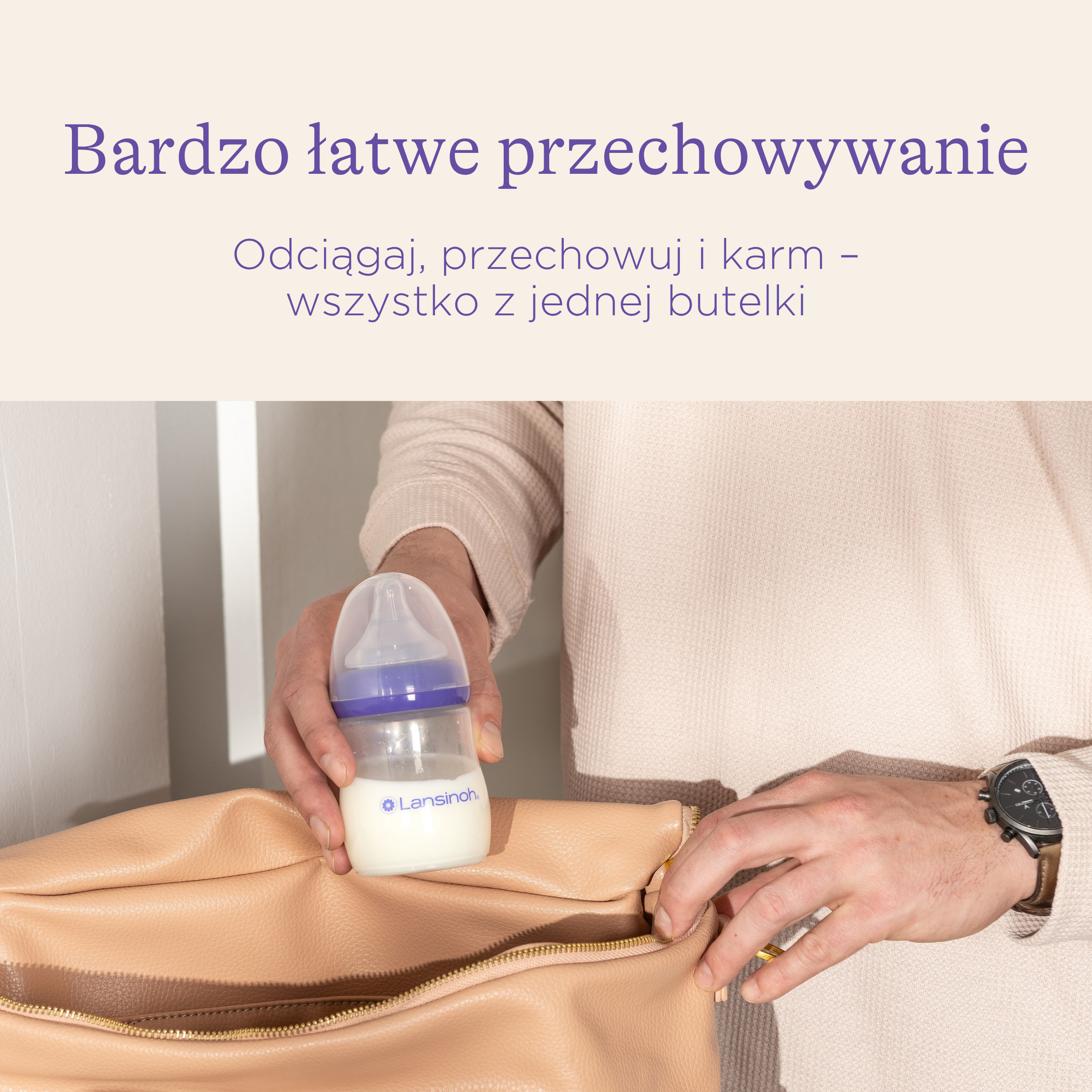 LANSINOH Butelki do przechowywania pokarmu, 4 sztuki