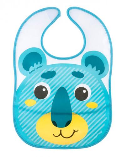 CANPOL BABIES Śliniak plastikowy z kieszonką niedźwiadek 9/232 - 1 szt. zdjęcie