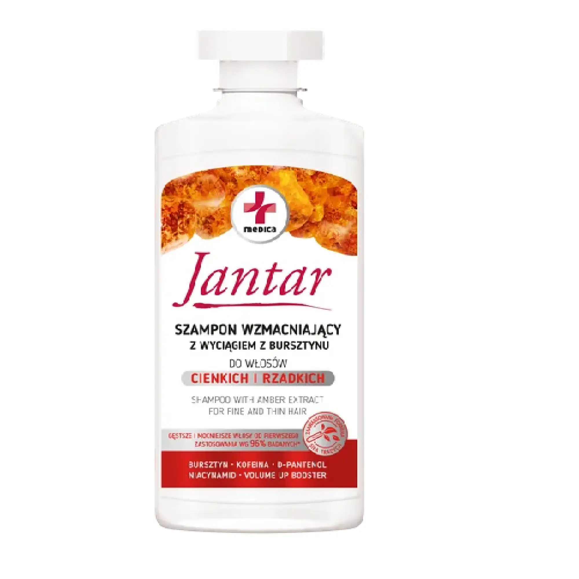 Jantar medica, Szampon wzmacniający do włosów cienkich i rzadkich, 330 ml zdjęcie