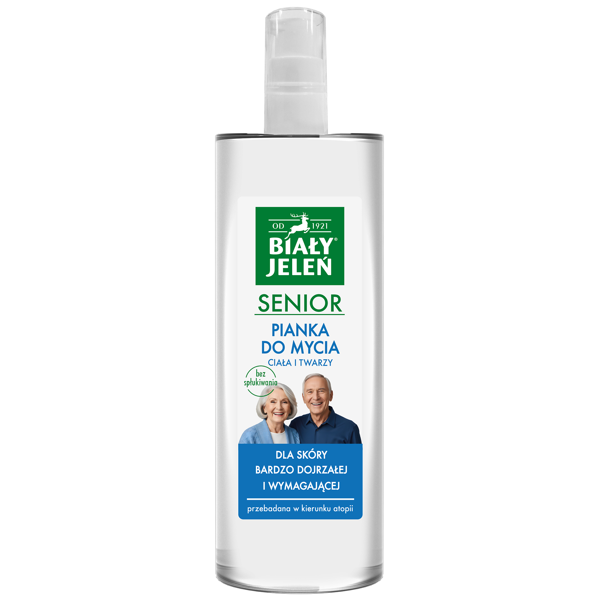 Biały Jeleń, pianka do mycia ciała i twarzy Senior, 400 ml