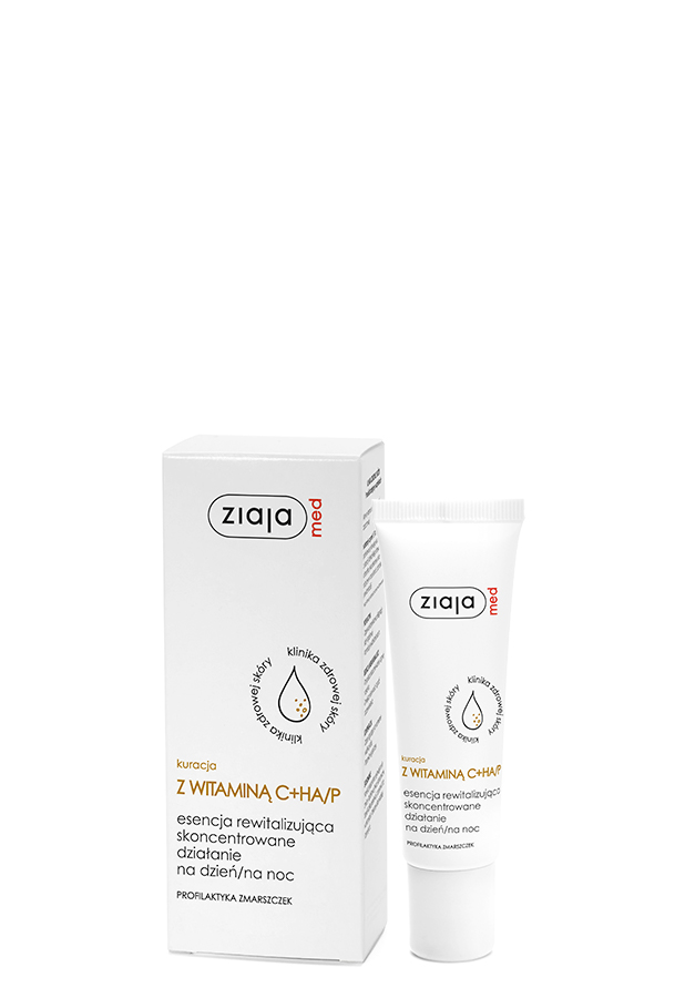 ZIAJA MED Kuracja dermatologiczna z wit C + HA P - Esencja rewitalizująca na dzień, na noc - 30 ml - cena, opinie, wskazania zdjęcie