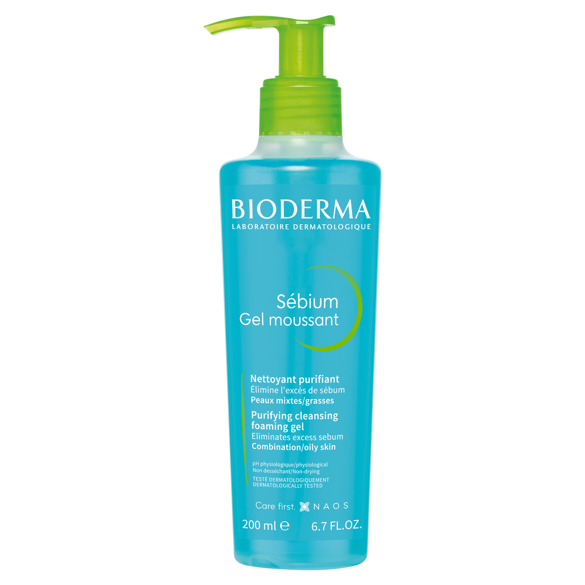 BIODERMA SEBIUM GEL Moussant Antybakteryjny żel do mycia twarzy, 200 ml  zdjęcie