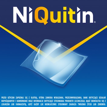 NiQuitin System transdermalny 21 mg stopień 1 21 mg/24h plastry przezroczyste 7 sztuk