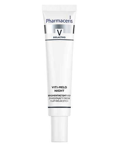 PHARMACERIS V VITI-MELO NIGHT Krem repigmentacyjny zmniejszający obszar plam bielaczych - 40 ml  zdjęcie