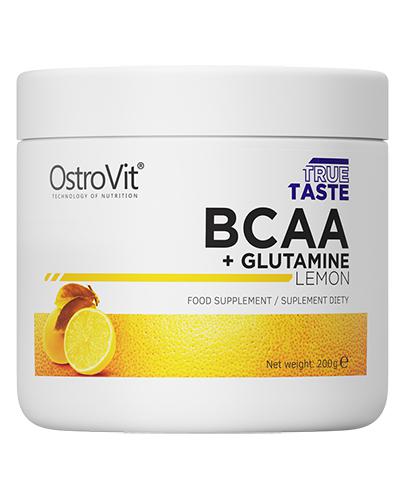 OstroVit True Taste BCAA + Glutamine Lemon - 200 g - cena, wskazania, właściwości zdjęcie