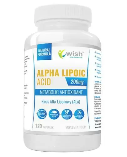 Wish Alpha Lipic Acid 200 mg 120 kapsułek zdjęcie