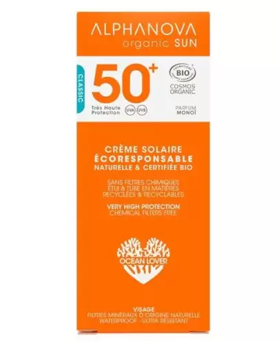 Alphanova Organic Sun SPF50+ krem ochronny do twarzy 50 g zdjęcie