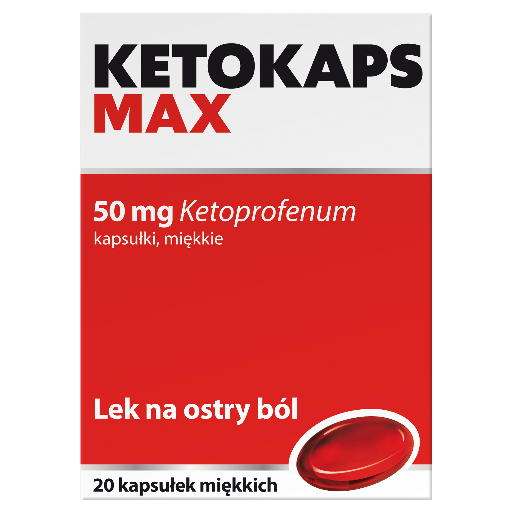 Ketokaps Max, 50 mg, kapsułki miękkie, 20 sztuk zdjęcie