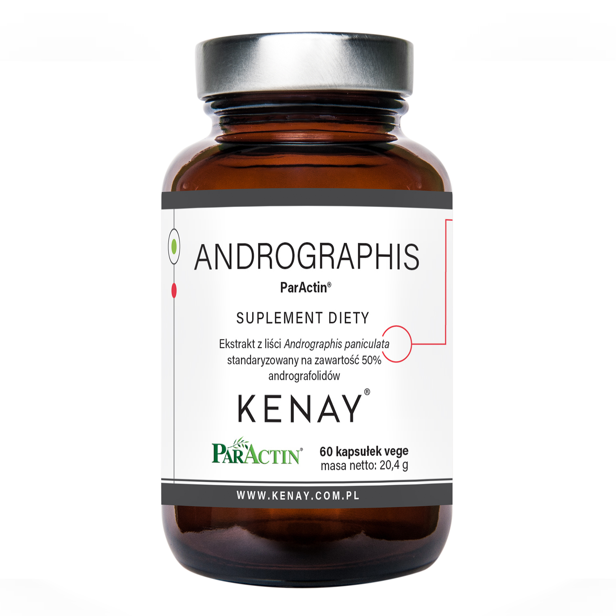 Kenay, Andrographis ParActin, kapsułki, 60 sztuk