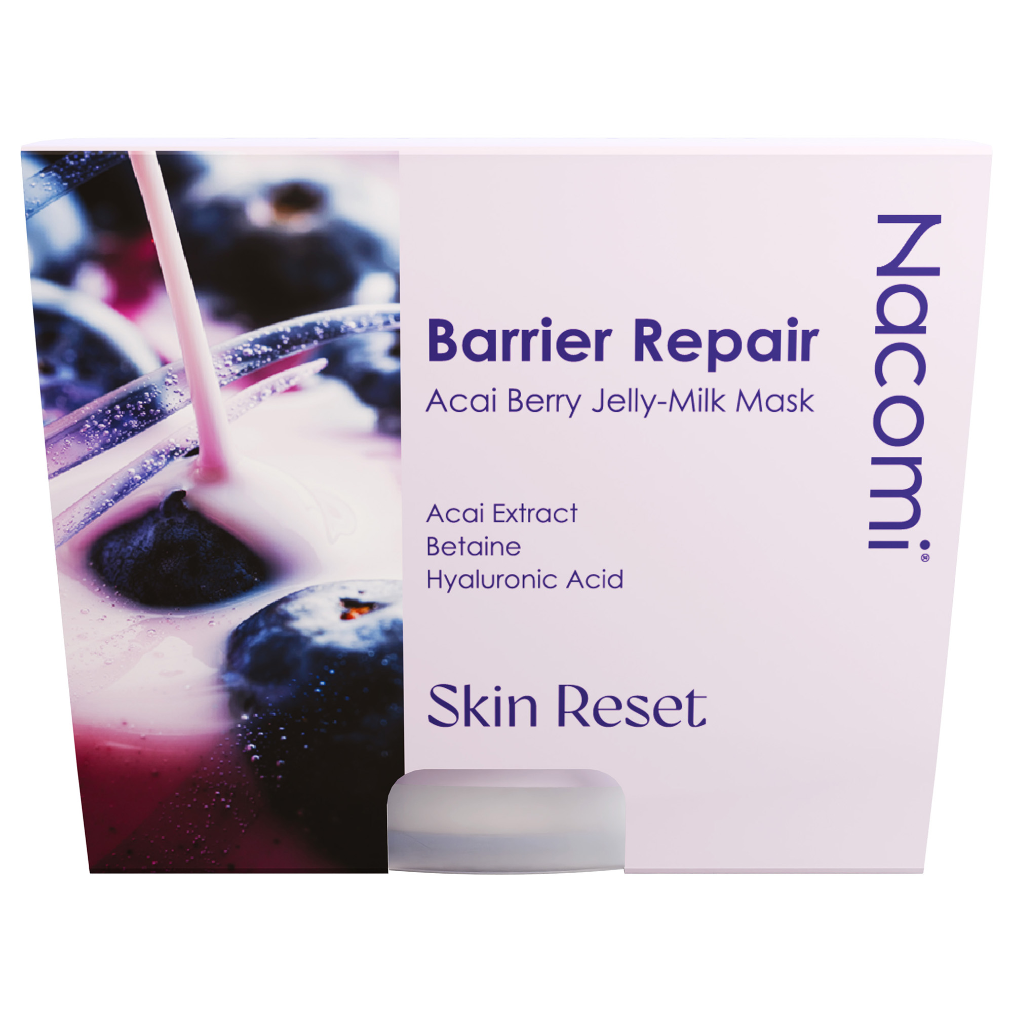 Nacomi Maska do twarzy Barrier Repair Acai Berry Jelly-Milk Mask, 80 ml zdjęcie