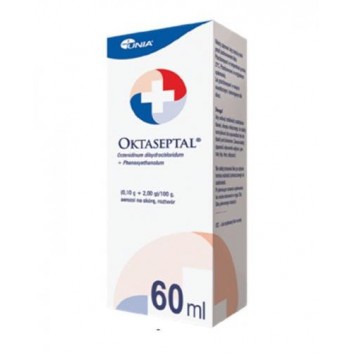 Oktaseptal, (0,10 g+2,00 g)/100 g, aerozol na skórę, 60 ml