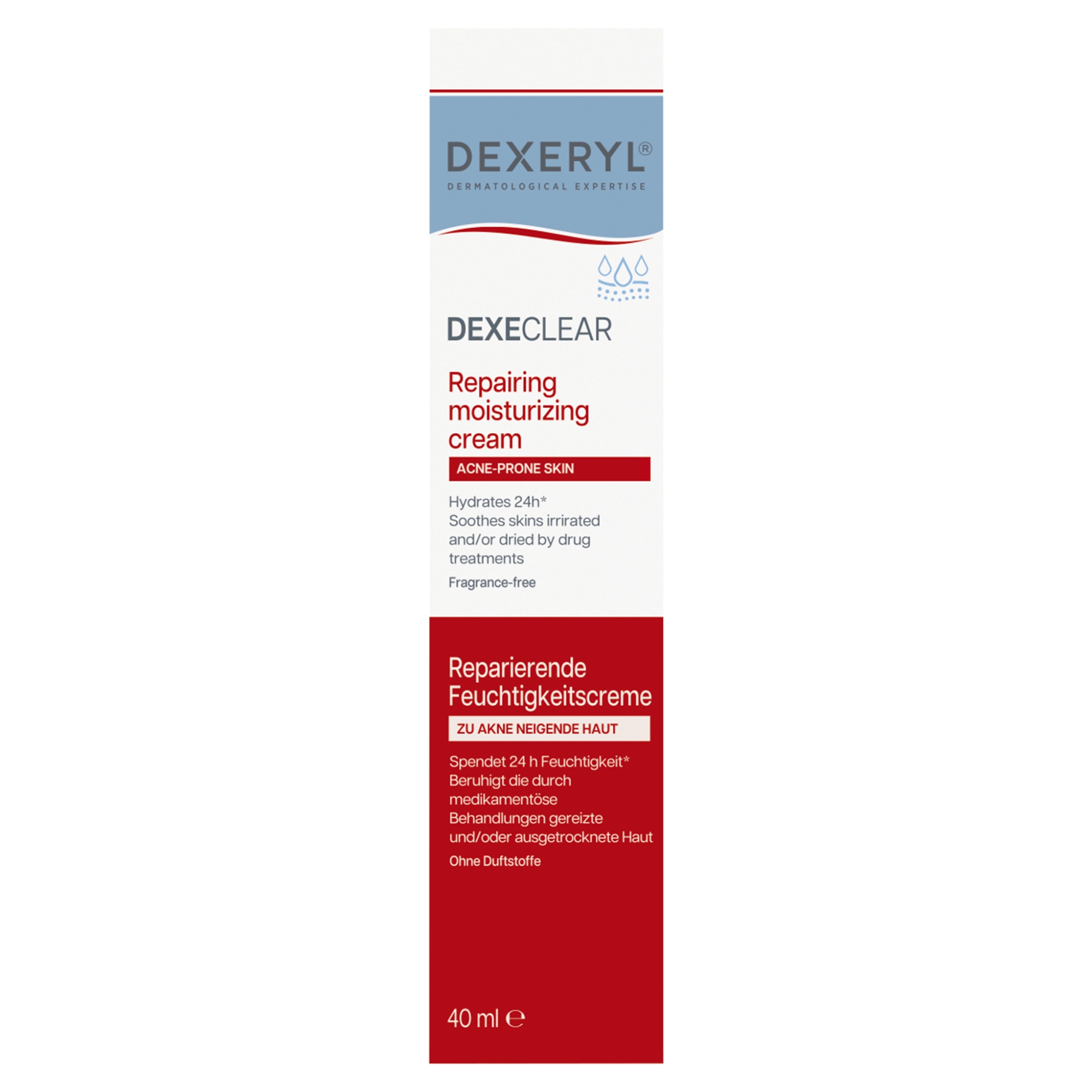 Dexeryl Dexeclear krem nawilżająco-regenerujący, 40 ml zdjęcie
