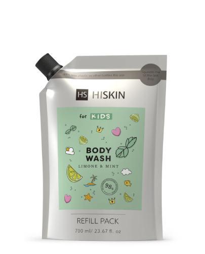 HISKIN Kids Body Wash Limone&Mint GREEN doypack, 700 ml zdjęcie
