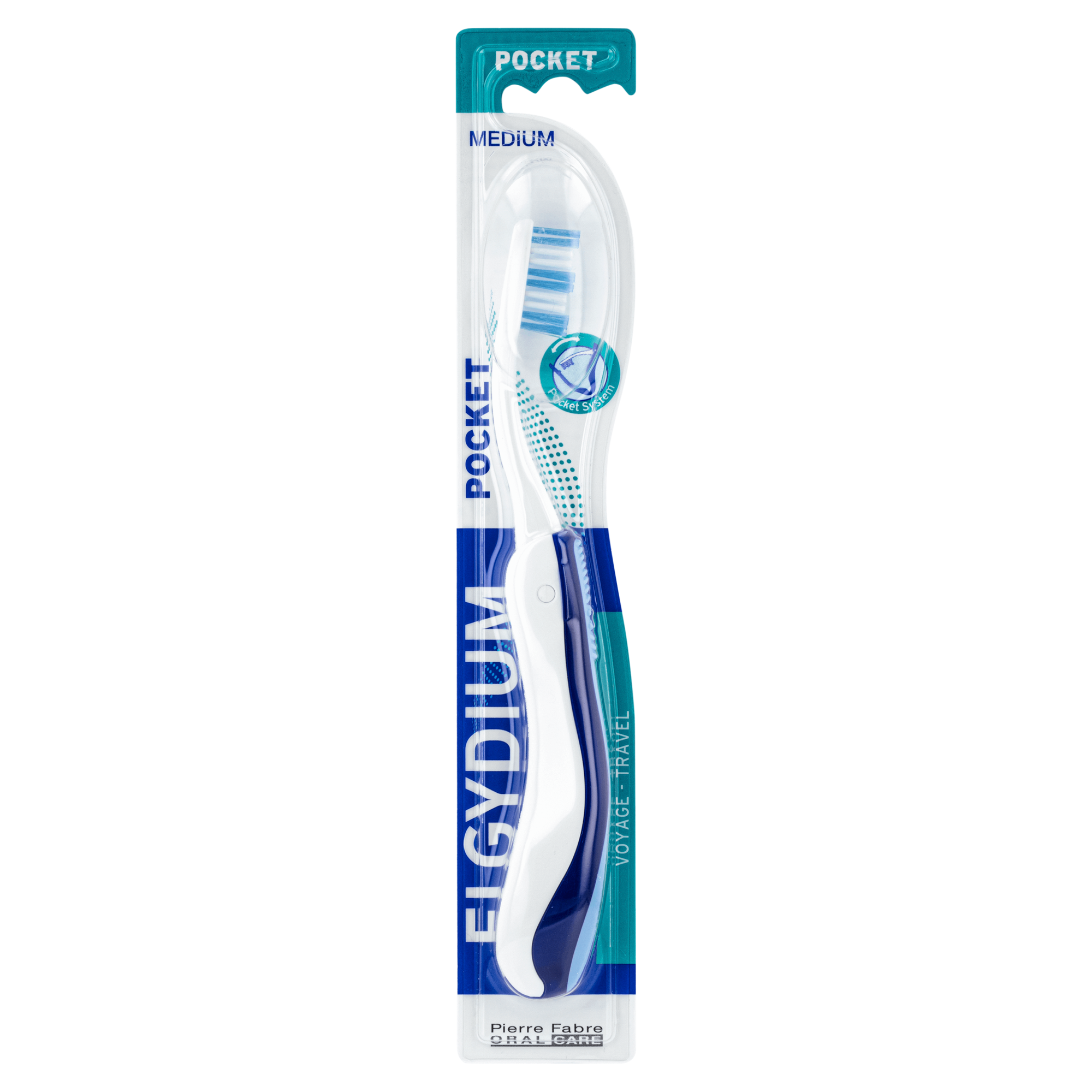 ELGYDIUM POCKET MEDIUM szczoteczka do zębów kieszonkowa - 1 szt. zdjęcie