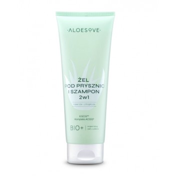 ALOESOVE Żel pod prysznic i szampon 2w1 BIO+, 250 ml