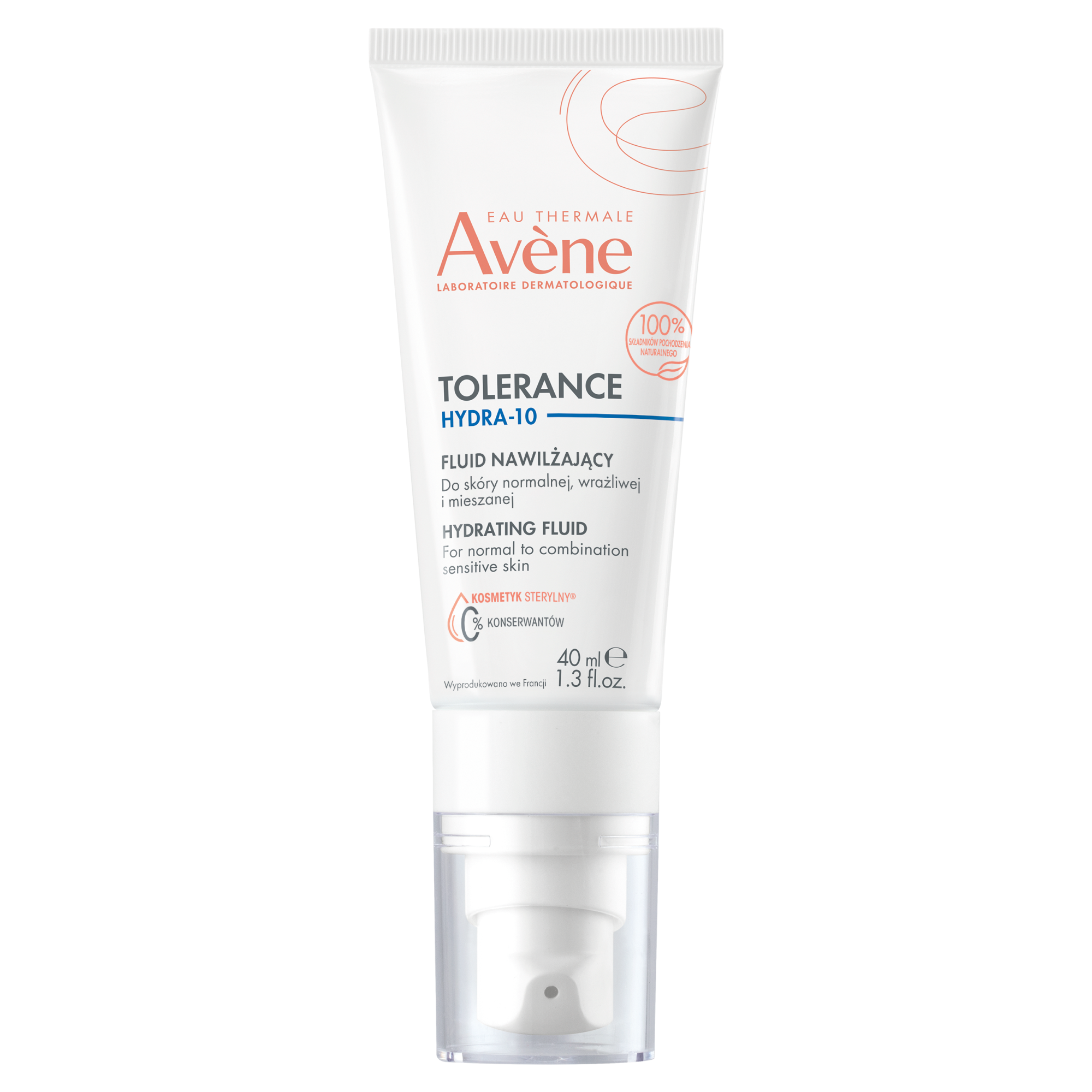 Avene Tolerance Hydra-10 Fluid nawilżający, 40 ml zdjęcie