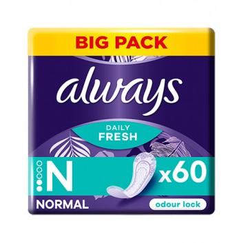 Always Dailies 3in1 Fresh&Protect Normal Wkładki higieniczne, 60 sztuk