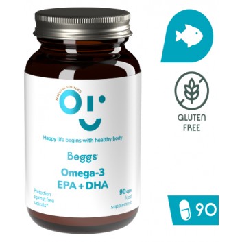 BEGGS Omega-3, EPA+DHA, 90 kapsułek