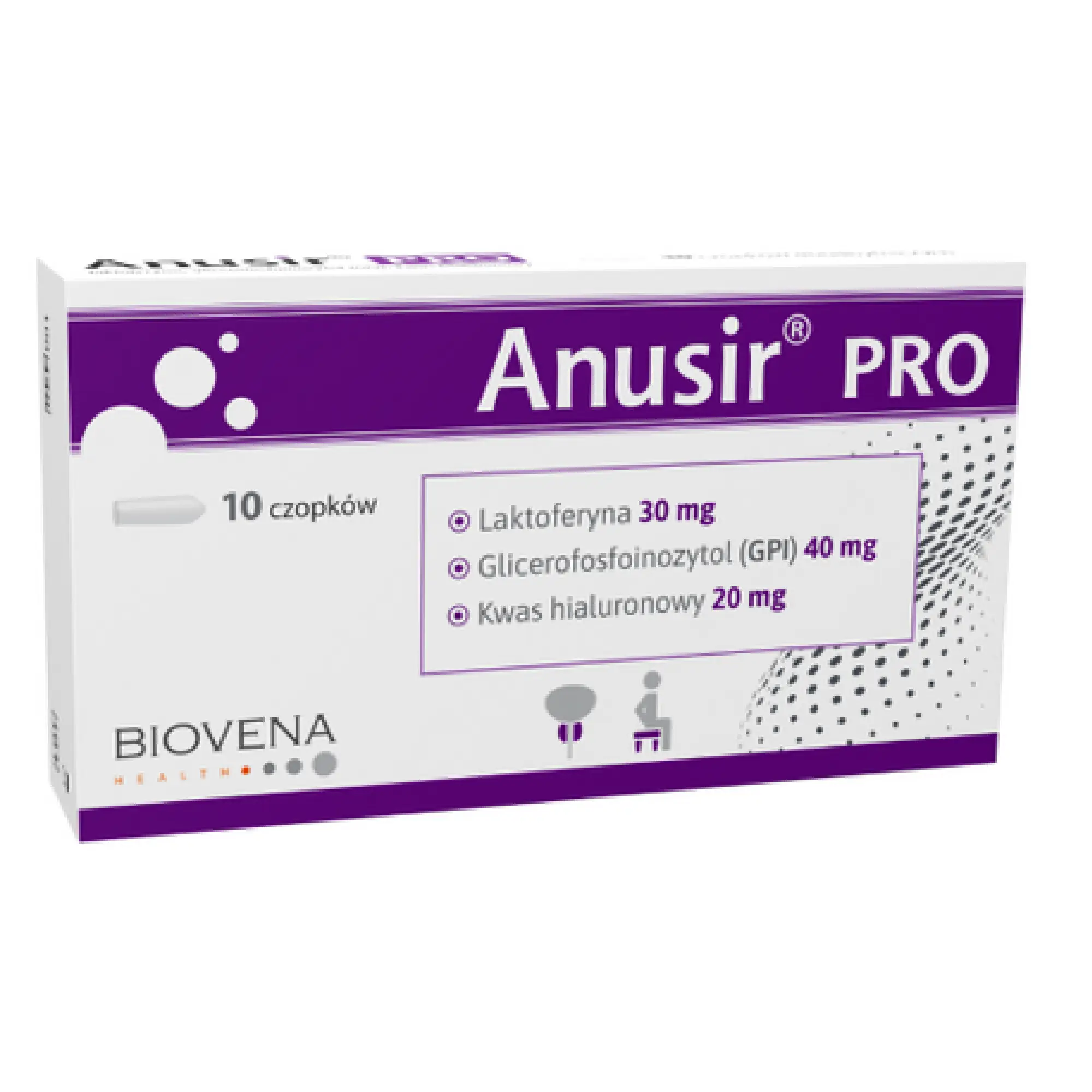 Anusir PRO, czopki, 10 szt zdjęcie