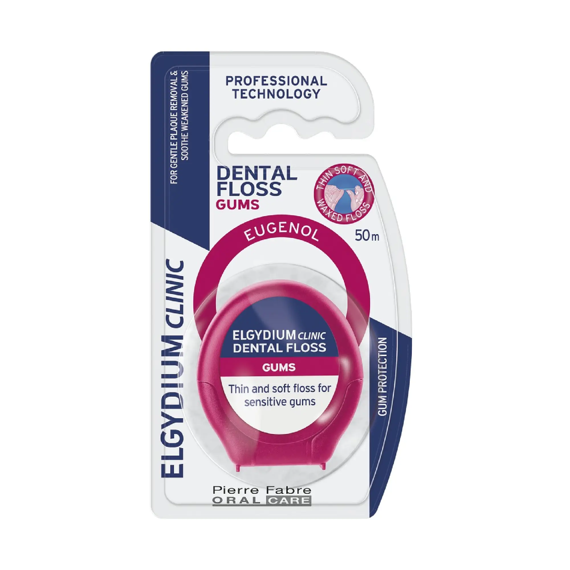 Elgydium Clinic DentalFloss Gum, nić dentystyczna do wrażliwych dziąseł, 50 m zdjęcie