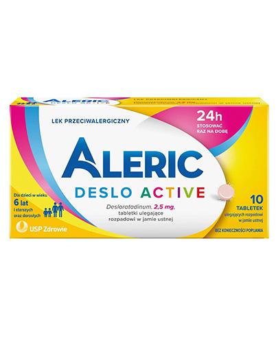 ALERIC DESLO ACTIVE 2,5 mg, 10 tabl. Pomoc w alergii. zdjęcie