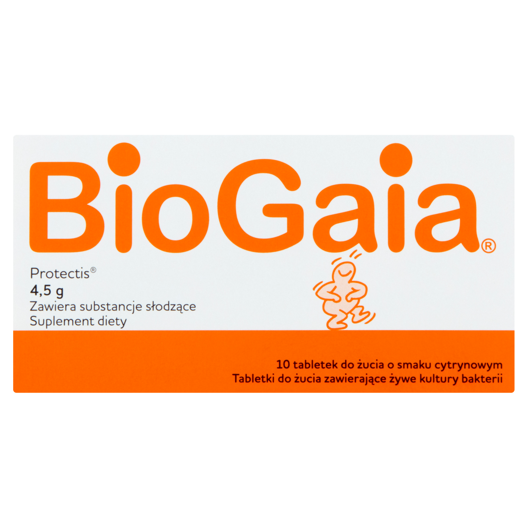 BioGaia ProTectis 4,5g probiotyczne tabletki do żucia o smaku cytrynowym 10 sztuk zdjęcie