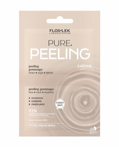 FLOSLEK PURE Peeling gommage twarz, szyja, dekolt, 1 sztuka zdjęcie