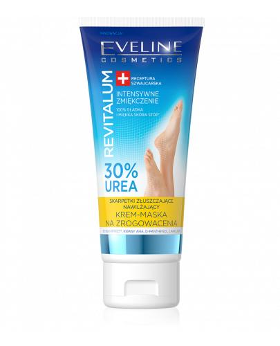 Eveline Cosmetics Revitalum skarpetki złuszczające, nawilżający krem-maska na zrogowacenia, 100 ml, cena, opinie, właściwości  zdjęcie