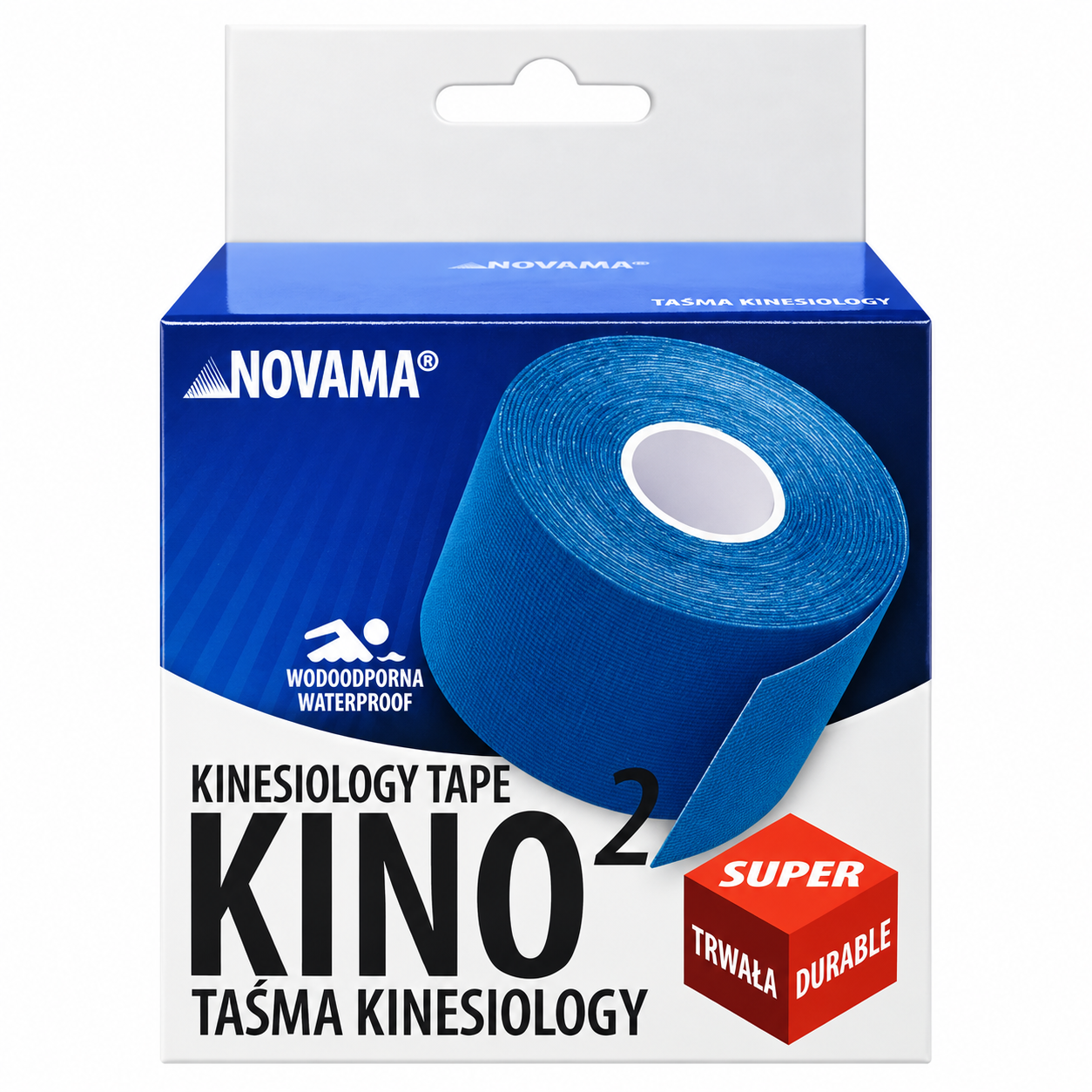 Novama Kino2 taśma do kinesiotapingu 5cm x 5m kolor ciemno niebieski 1 sztuka