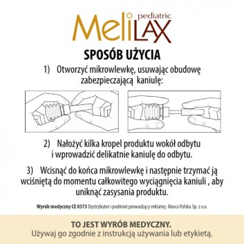 Melilax Pediatric mikrowlewka dla dzieci 6 sztuk